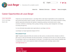 Tablet Screenshot of careers.louisberger.com